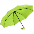 Automatic Eco Renewable Recycled Plastic RPET Umbrella with Bamboo Handle